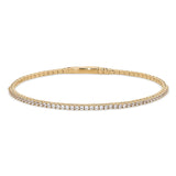 Black Label Flexible Tennis Bracelet