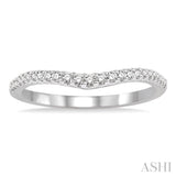 1/6 ctw Round Cut Diamond Wedding Band in 14K White Gold