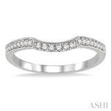 1/6 ctw Round Cut Diamond Wedding Band in 14K White Gold