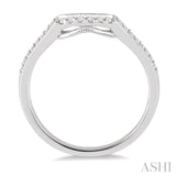 1/6 ctw Round Cut Diamond Wedding Band in 14K White Gold