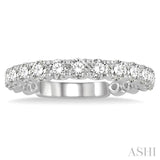 1 Ctw Round Cut Diamond Wedding Band in Platinum