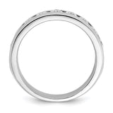 IBGoodman 14k White Gold 1 carat Lab Grown Diamond VS/SI+ G+ Nine Stone Complete Polished Men's Ring