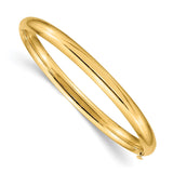 14k 3/16 Polished 5mm Hinged Baby Bangle