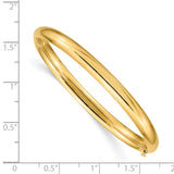 14k 3/16 Polished 5mm Hinged Baby Bangle