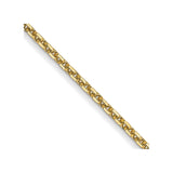 14K 24 inch .95mm Diamond-cut Cable with Lobster Clasp Chain