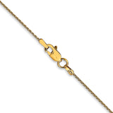 14k 20 inch 1mm Parisian Wheat with Lobster Clasp Chain