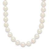 14k 6-7mm White Round Akoya Saltwater Cultured Pearl 18 inch Necklace