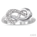 1/20 Ctw Single Cut Diamond Ring in Sterling Silver