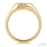 1/4 ctw Pear Shape Lovebright Diamond Ring in 14K Yellow and White Gold