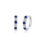 Josie Sapphire Hoop Earrings
