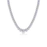 59 CTW Graduated Tennis Necklace