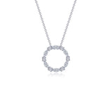1.45 CTW Open Circle Necklace