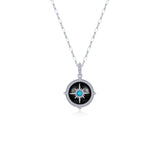 Voyager Compass Pendant Necklace