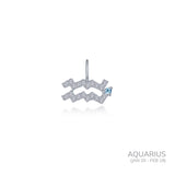 Aquarius Zodiac Charm Pendant