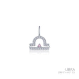 Libra Zodiac Charm Pendant