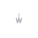 Letter W Charm Pendant