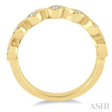 1/2 Ctw Round Cut Diamond Stack Band in 14K Yellow Gold
