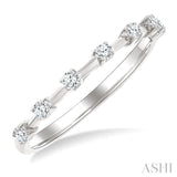 1/5 Ctw Round Cut Diamond Fashion Band in 14K White Gold