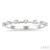 1/5 Ctw Round Cut Diamond Fashion Band in 14K White Gold