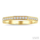 1/2 Ctw Eternity Round Cut Diamond Geometric Wedding Band in 14K Yellow Gold