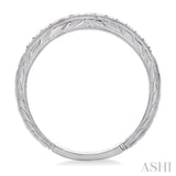 1/6 Ctw Round Cut Diamond Wedding Band in 14K White Gold