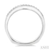 1/6 Ctw Round Cut Diamond Wedding Band in 14K White Gold