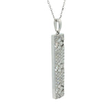 Elegant Diamond Pendant in White Gold.