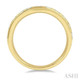 1 ctw Arched Round Cut Diamond Wedding Band in 14K Yellow Gold