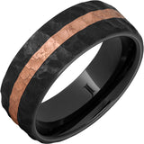 Thor - Black Diamond Ceramic with 14K Rose Gold Inlay