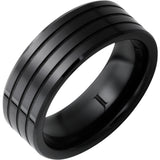 Black Diamond CeramicTM Three Groove Ring