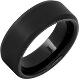 Black Diamond CeramicTM Beveled Edge Ring with Sandblast Finish