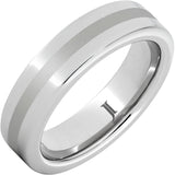 Serinium® Ring with Satin Finish Center