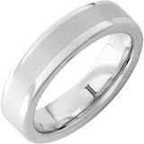 Serinium® Ring with Satin Finish Center