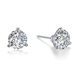 4.0 CTW Solitaire Stud Earrings