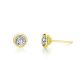 2.0 CTW Solitaire Stud Earrings