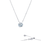 Frameless Solitaire Necklace