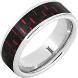 Serinium® Red Carbon Fiber Inlay Ring