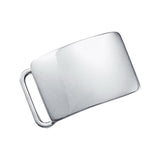 Sterling Silver Plain Polished Belt Buckle