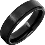 Black Diamond Ceramic Ring With Stone Finish