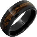 Churchill - Black Diamond Ceramic Maduro Cigar Inlay Ring