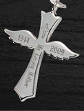 Winged Cross - Cremation Jewelry