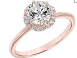 Classic Halo Ladies Engagement Ring