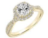 Contemporary Twist Engagement Ring