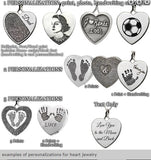 Personalized Jewelry - Heart Pendant