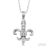 Diamond Fleur De Lis Pendant