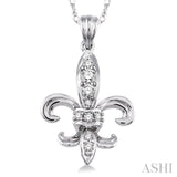 Diamond Fleur De Lis Pendant