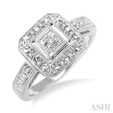 Silver Diamond Fashion Ring