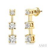 Past Present & Future Diamond Earrings