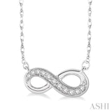 Infinity Shape Diamond Pendant