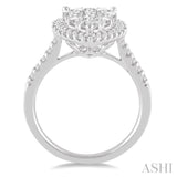 Pear Shape Lovebright Bridal Diamond Engagement Ring